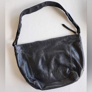 The Sak Black Leather Hobo Shoulder Bag